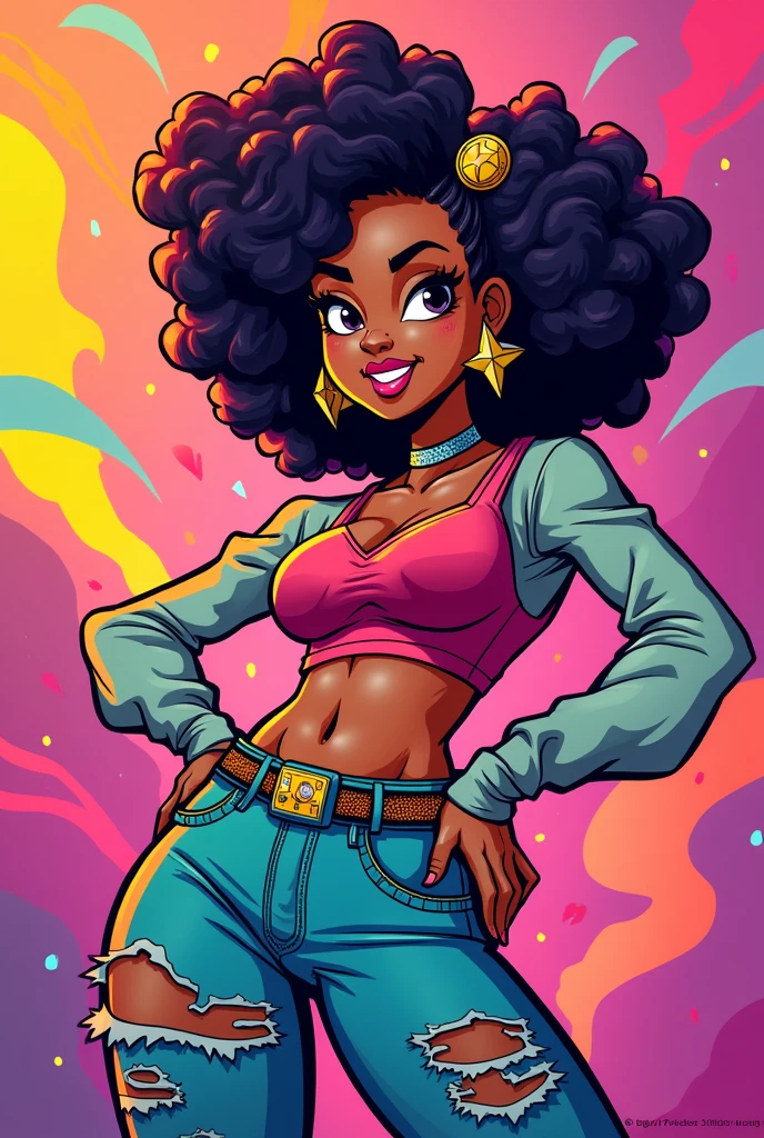 Cartoon woman cover for dembow