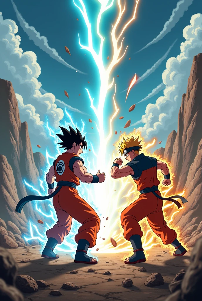 Goku vs Naruto fight
