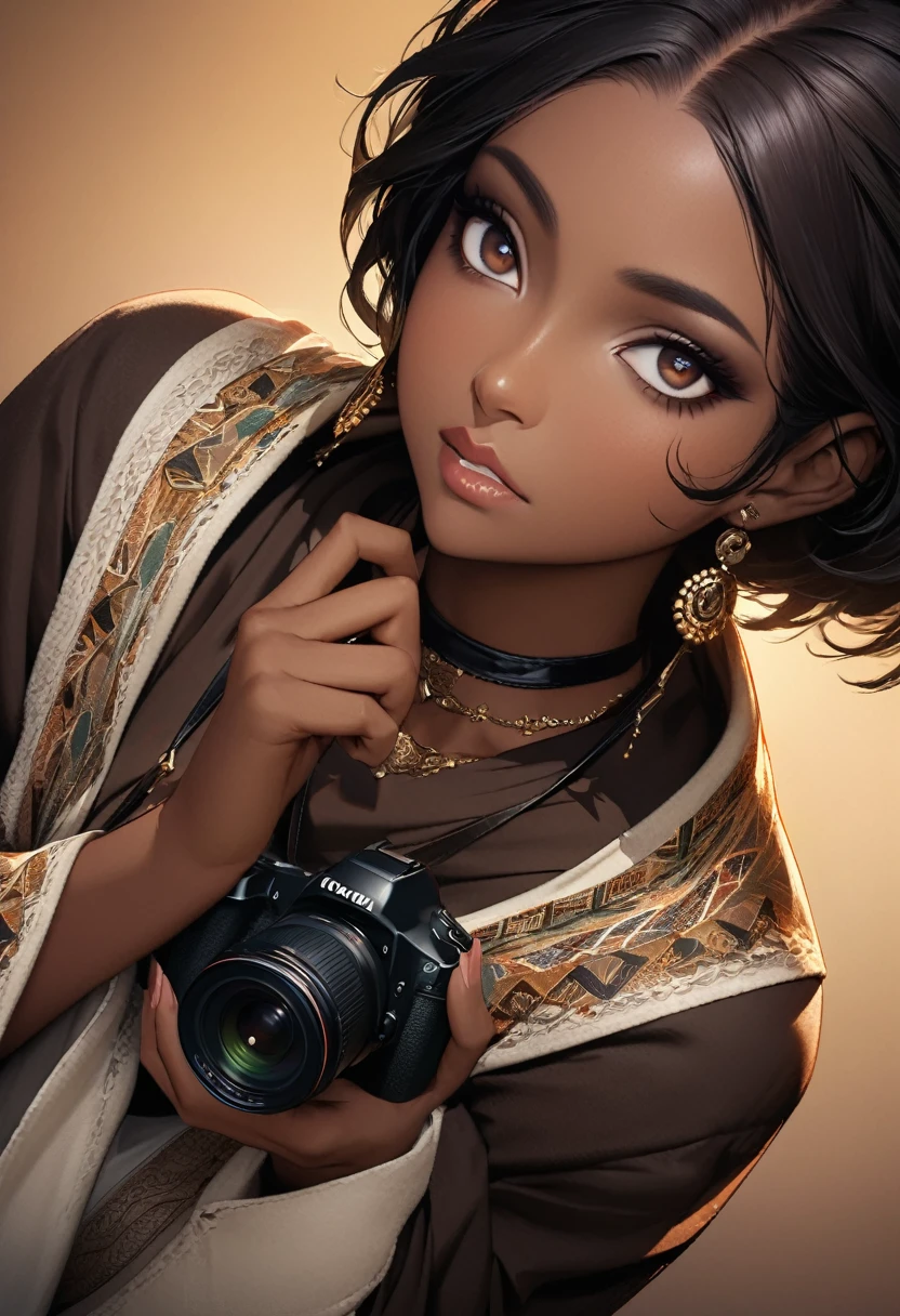 ((Plain background: 1.5)), ((Full body: 1.5)), ((dark-skinned beautiful African woman: 1.7)) with very long black hair, strong body, thick athletic body, character sheet, Realistic, top quality picture, 4K, ultra HD |, ((master part))), (((best qualityer))), ((ultra detali)),(Highly detailed CG illustration), Cinematic light, camera: Choose an angle that highlights the beauty of the character. resolution: Aim for a high-resolution artwork to showcase intricate details and clarity