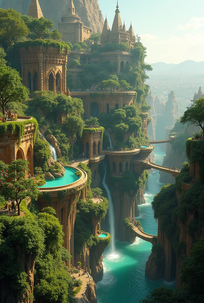 Hanging gardens of Babylon、luxury、beautiful、Paradise

