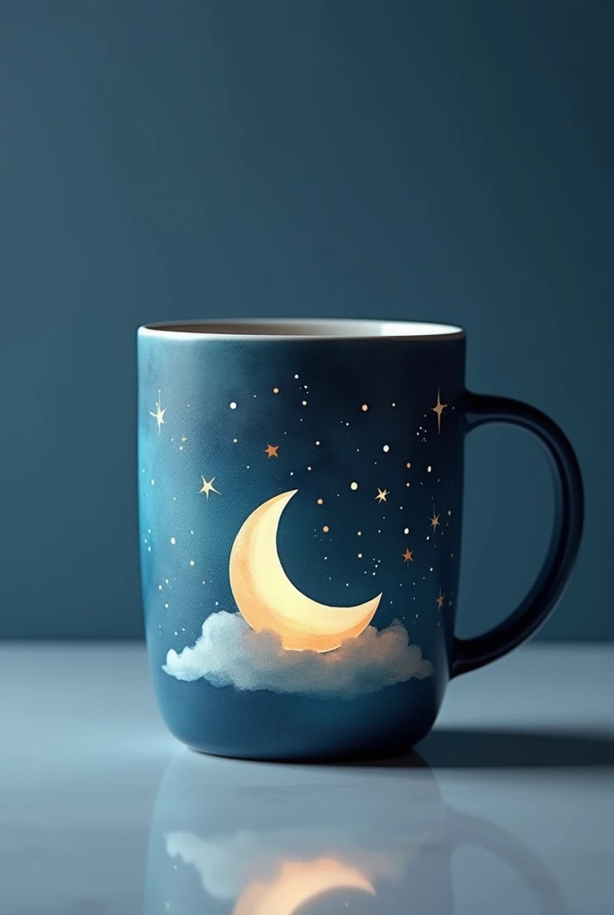 Coffee mug moon design