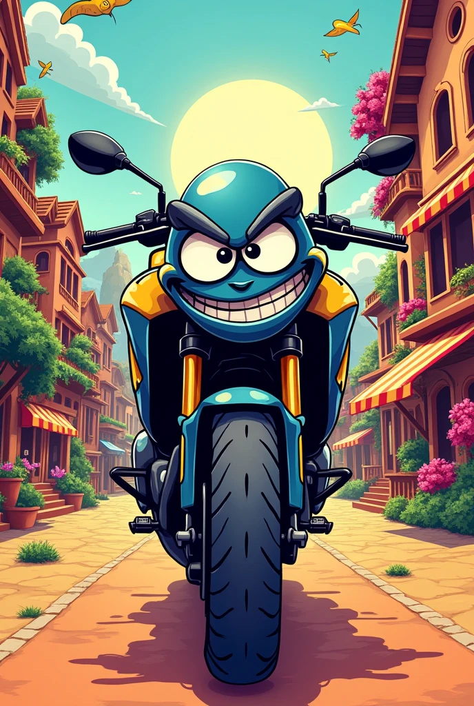 Yamaha mt 09 cartoon