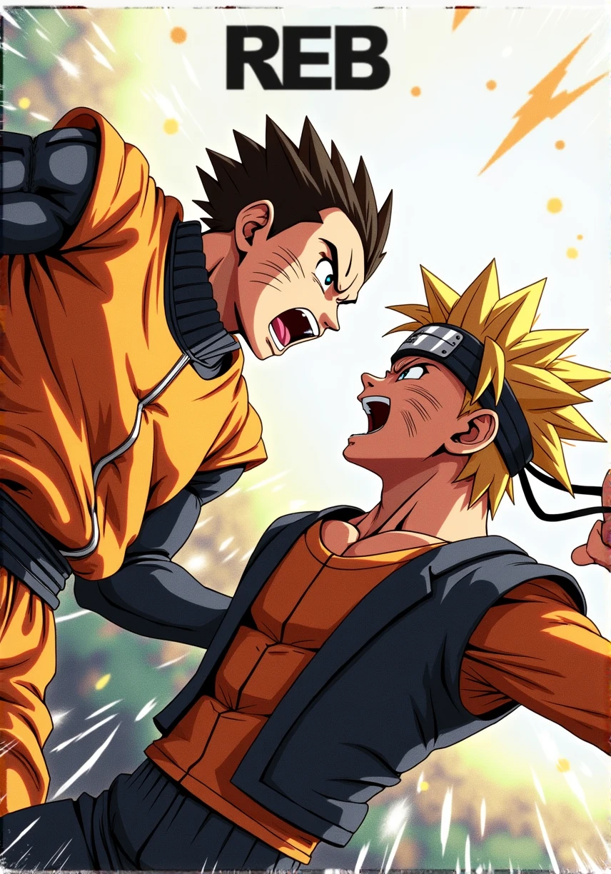 Goku vs Naruto to do lip sync
