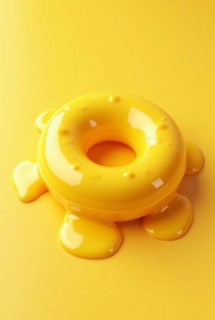 Melting yellow donut