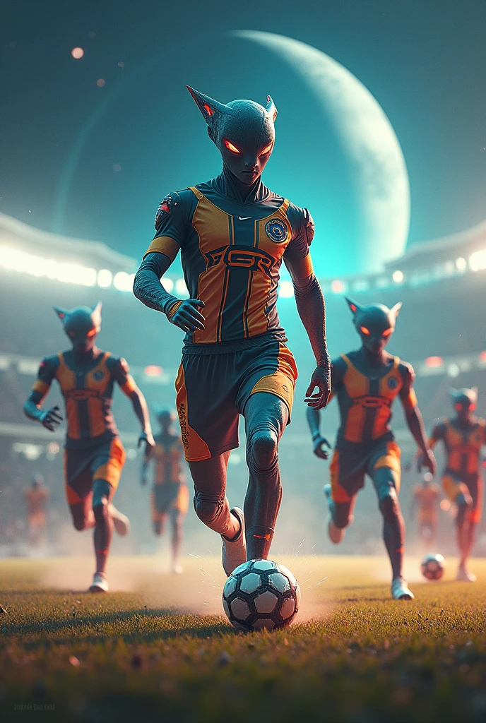 a football team in the solar system