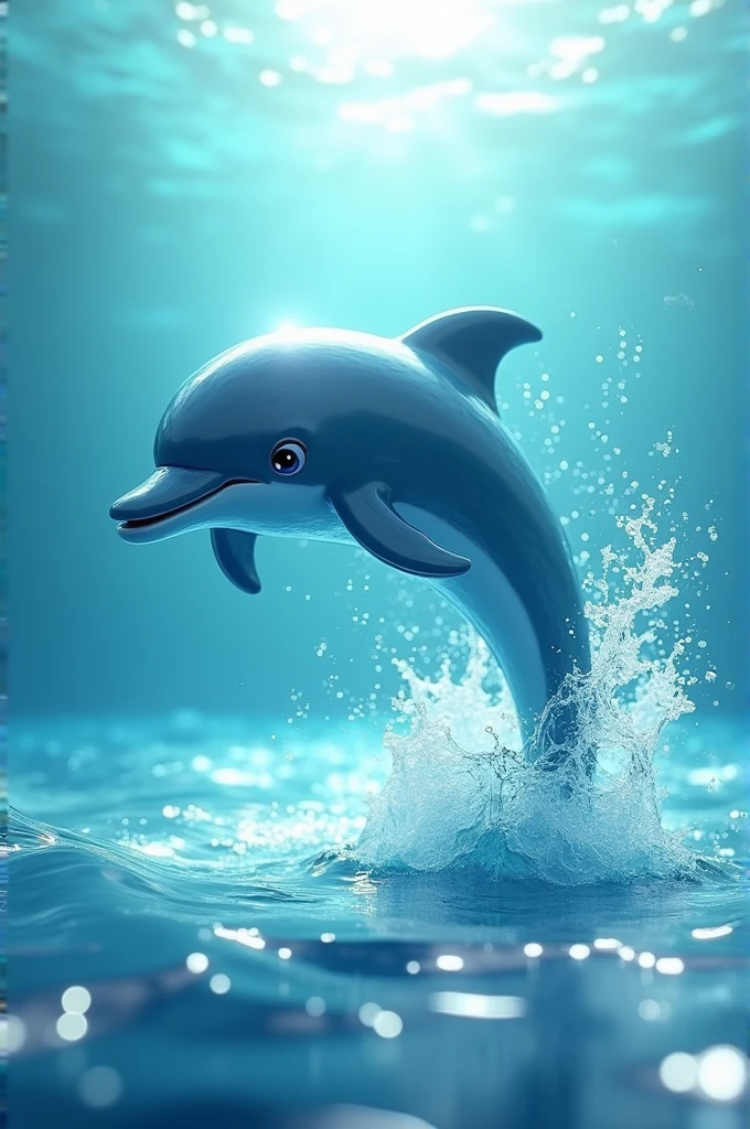 Create a dolpin splash like coin token image