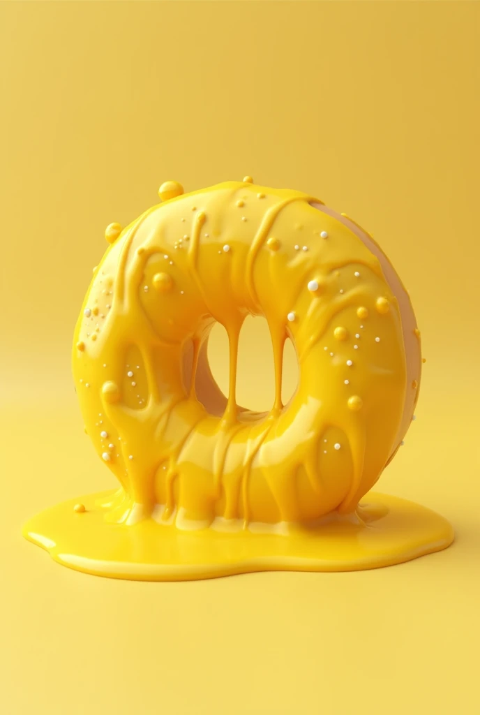 Melting yellow donut