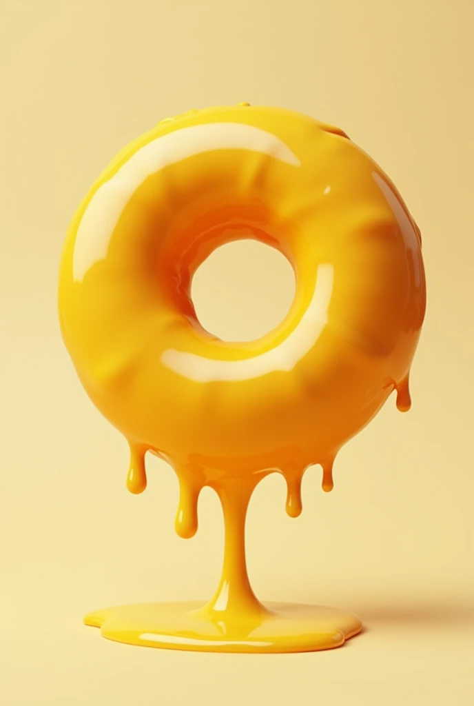 Melting yellow donut