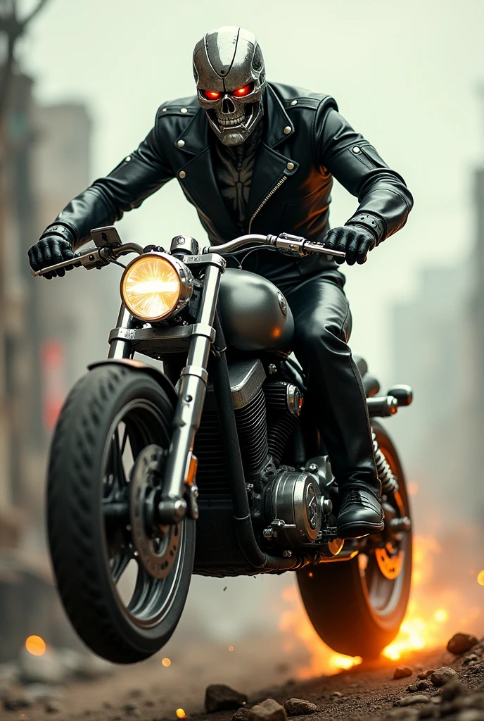 Terminator 2029 motorcycle jumping scene