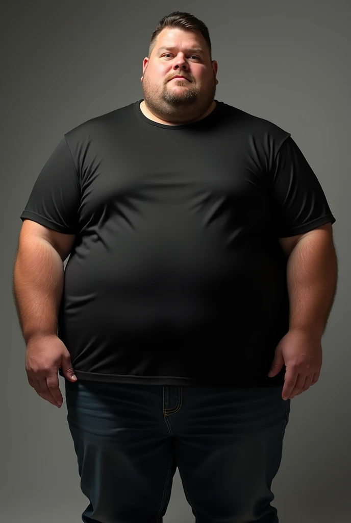 Believe me, a fat man size 5XL, to wear a black t-shirt