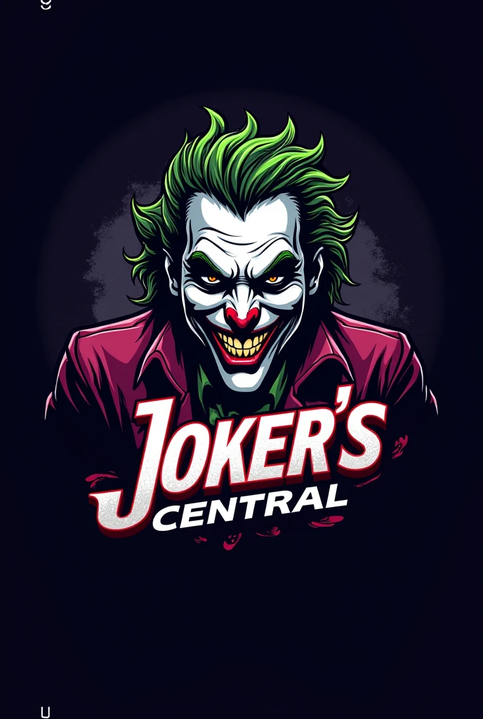 (Mr JDR) YouTube text and a joker for a logo