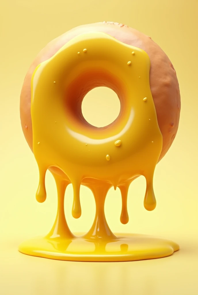Melting yellow donut