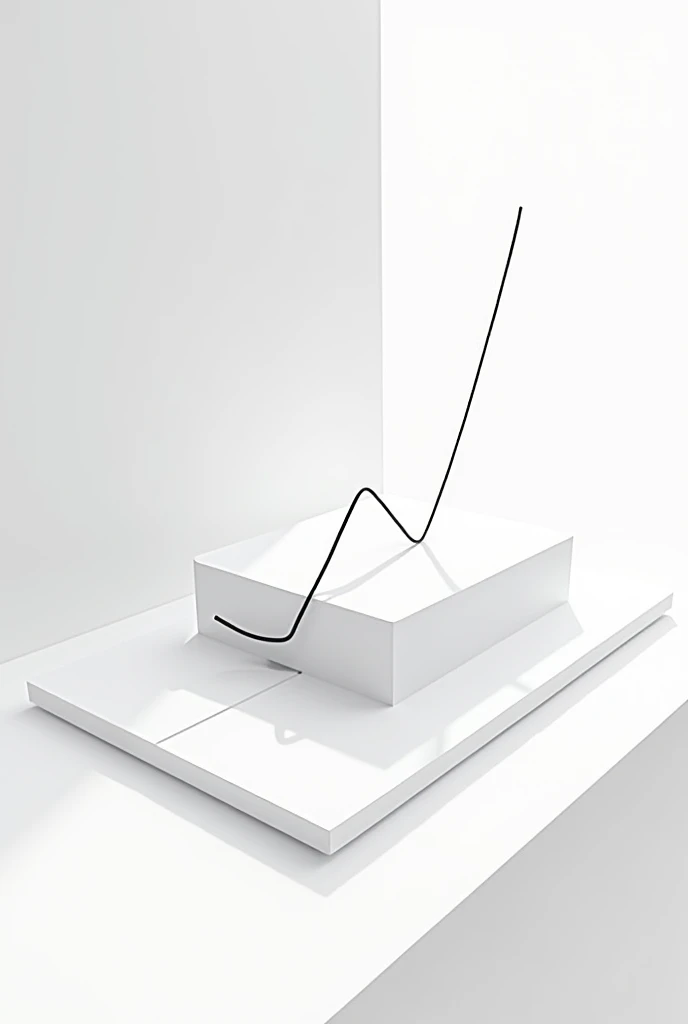 create something easy to draw that resembles the graph that has light and shadow and is black and white