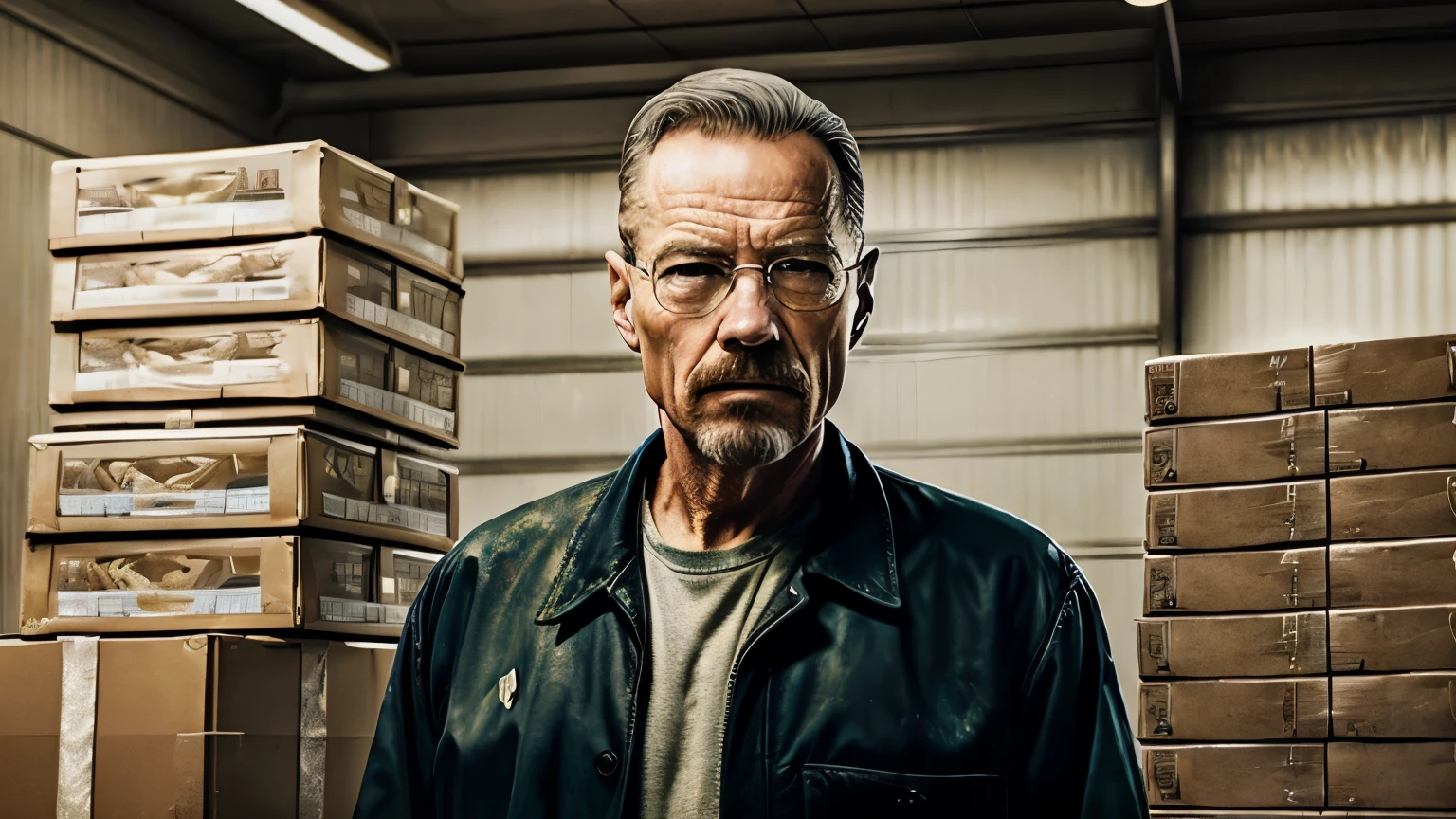 a old man holding a bag of money , a hyperrealistic painting inspired by roger deakins, trending on pixabay, hyperrealism, walter white in valorant, with the safety depoesit boxes all over the cash flying