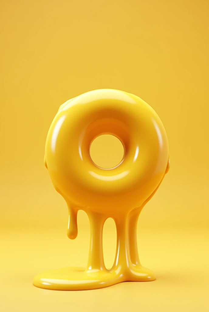 Melting yellow donut