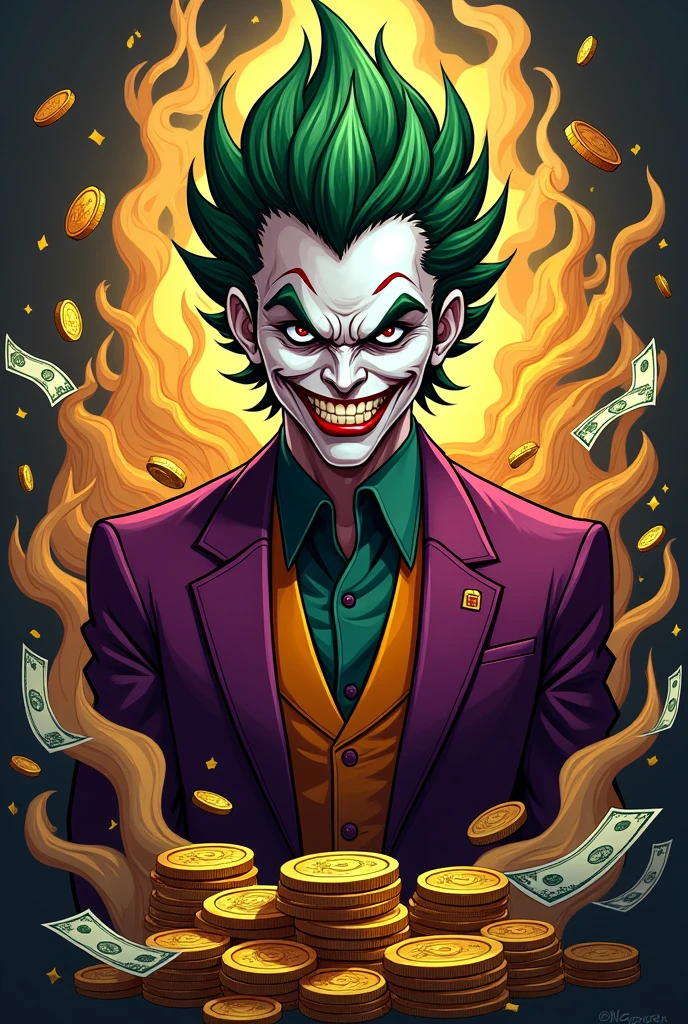 Logo brand bank money Joker's anime