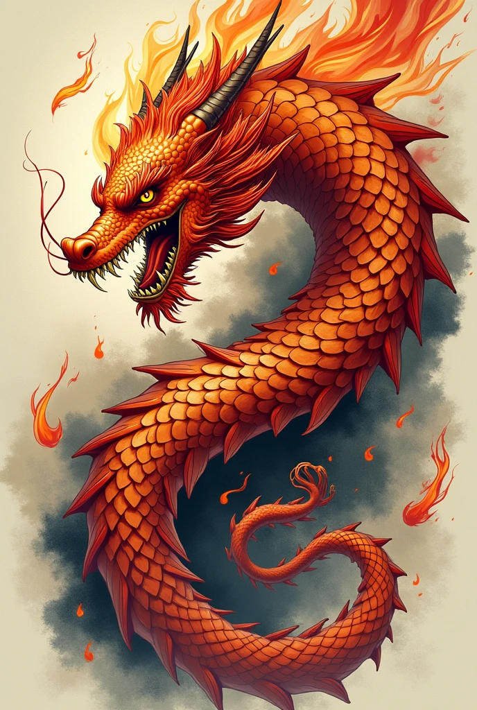 Fire Dragon Tattoo