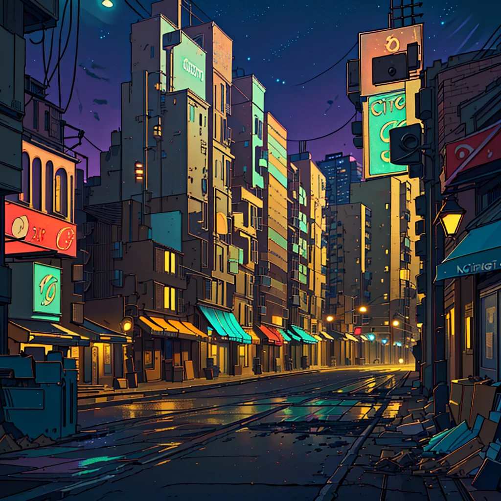 night scene of a city with street lights and buildings, city street view background, dirty street scene, street background, night city in the background, city background à noite, night city in the background, noite - city background, city background, random background scene, city background à noite, CITY STREET NIGHT, urban background cityscape, night village background