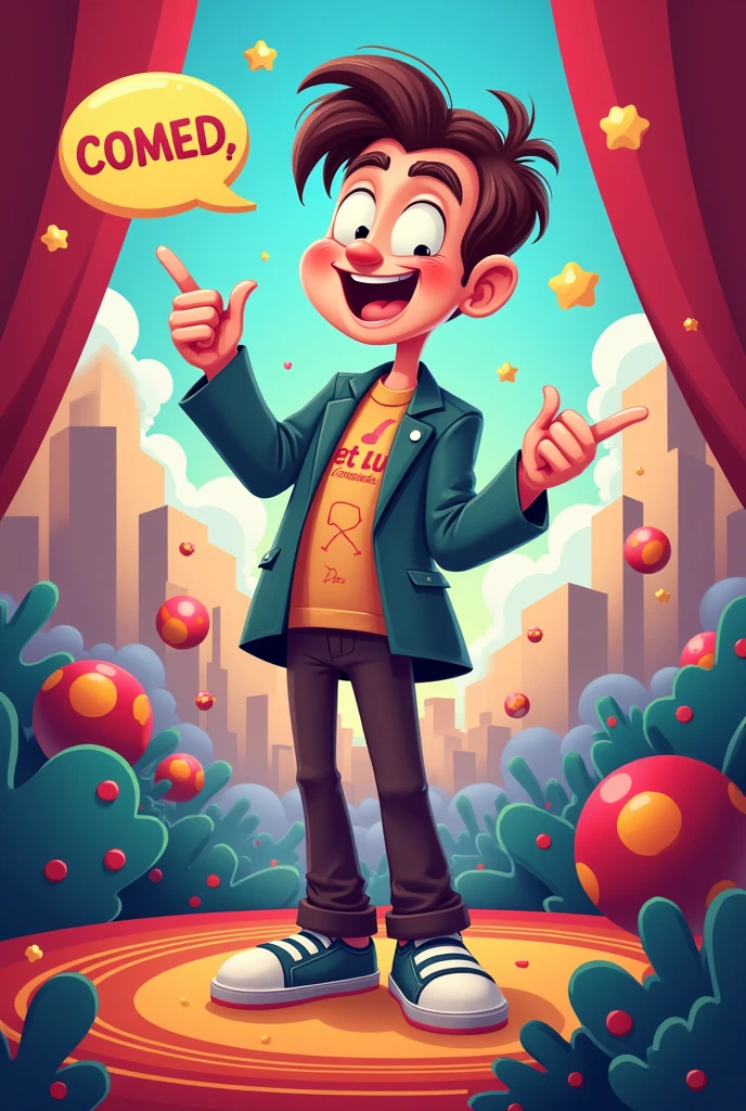 Create an image for my tiktok channel related to jokes