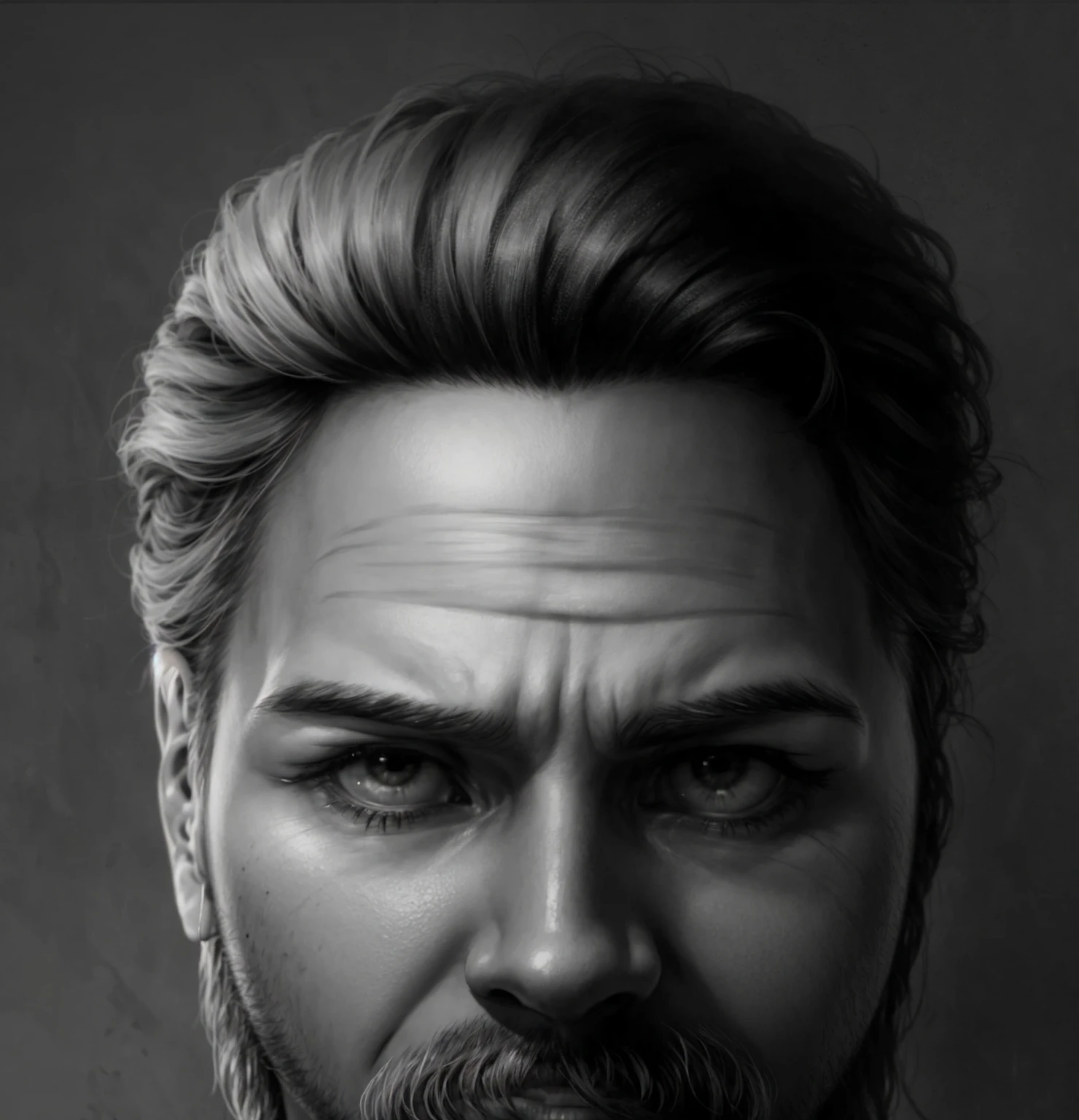 man, hair, Realism