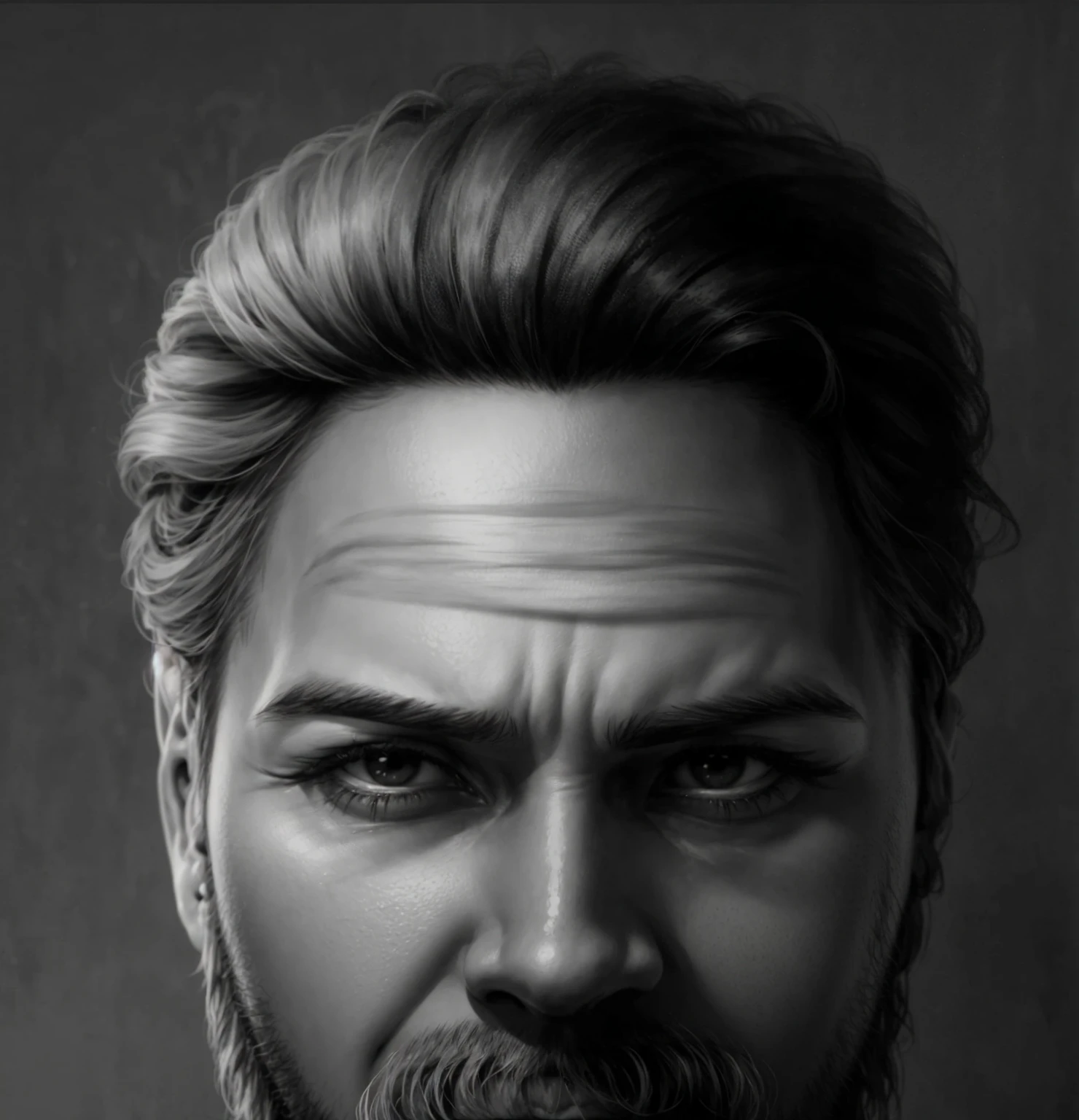 man, hair, Realism