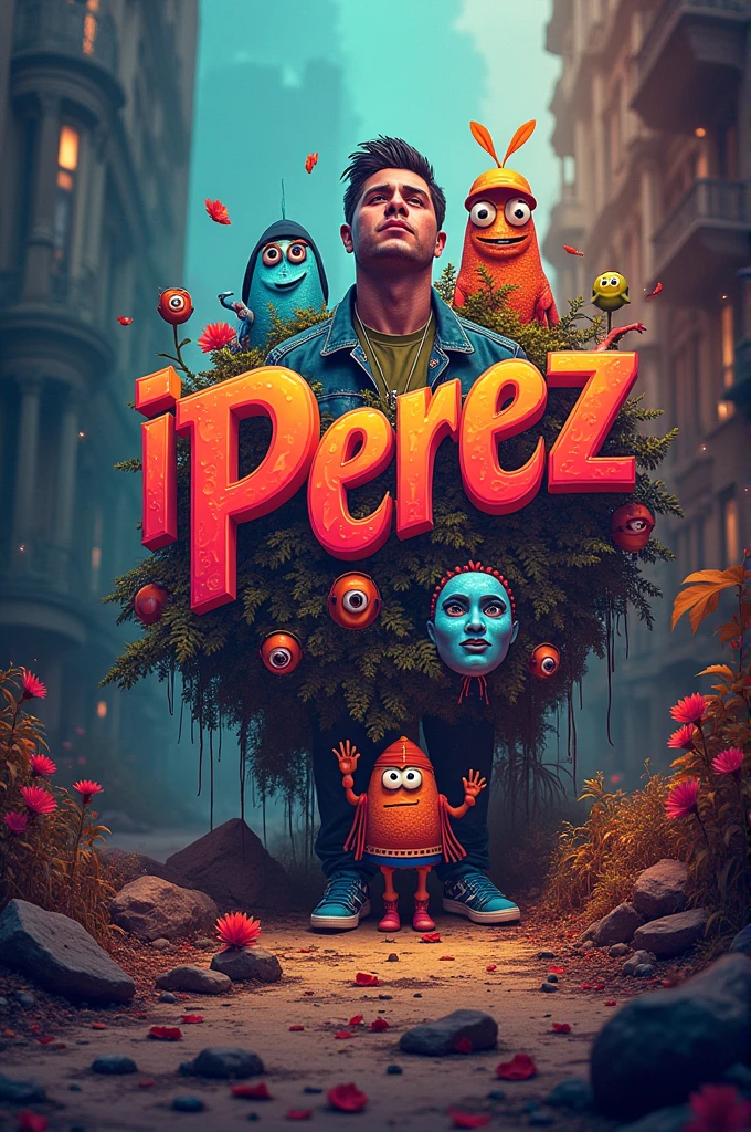 Create an image with the name of,
 I Perez 