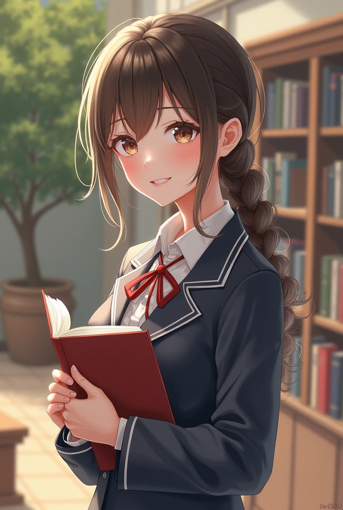 Beautiful school girl