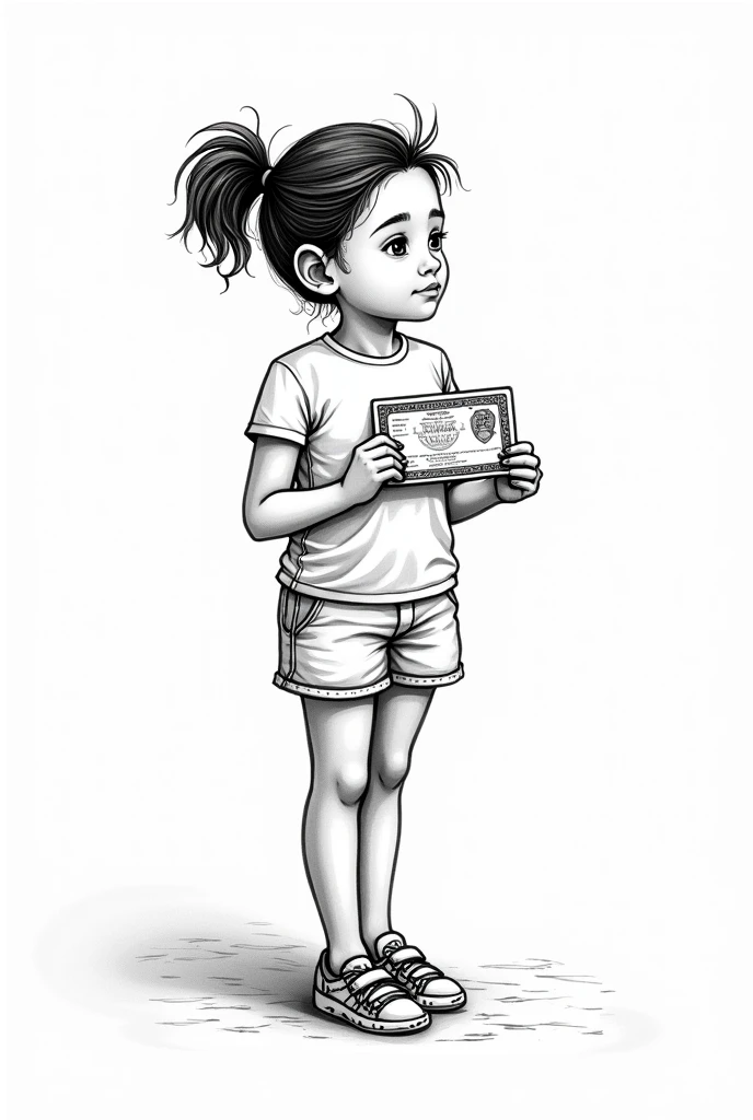 Black and white coloring pages of boys and girls holding their Honduran identity