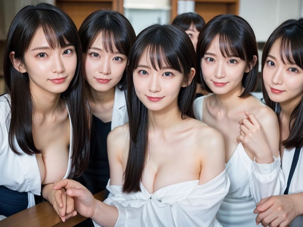 (((8k, Ultra-high resolution, Highest quality, masterpiece))), (Insincere laughter), (avoid), (((24-years-old))), (Japanese girl), beautiful girl, born々new portrait, Realistic, Fun expression, ((smile)), Bright atmosphere, Highest quality, (((Huge breasts, deep cleavage, J-Cup))), (((メイドWomen))), ((Natural skin texture, Detailed skin, Ultra Sharpness)), Depth of written boundary, Wide-angle field of view, Zoom out, top view, The altar, Very bright lighting, (((Very detailed depiction of the double)))、(((multiple girl)))、((((6+girl))))、((((100))))、(((1000)))、((((100人のWomen))))、(((10000)))、(((Crowd Shot)))、(((women only)))、(((Women、The same face、perfection、Consistency)))、(((Big Breasts、H-cup、Deep valley)))、Matching clothes、(((Large Groups)))、(((Women増える、Double々game、Massive proliferation)))