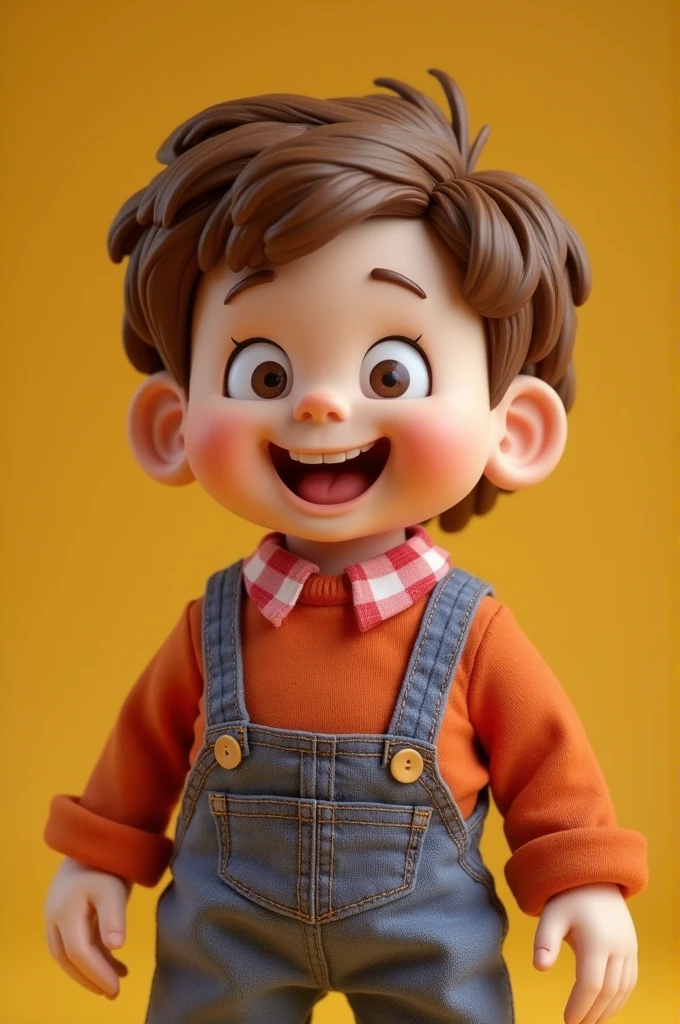 Image of a cute male laughing doll