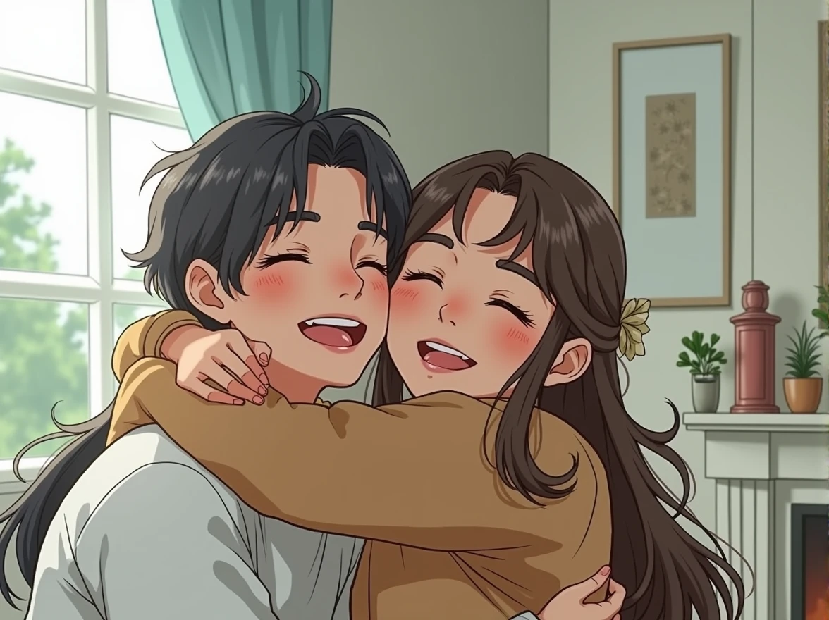hugging