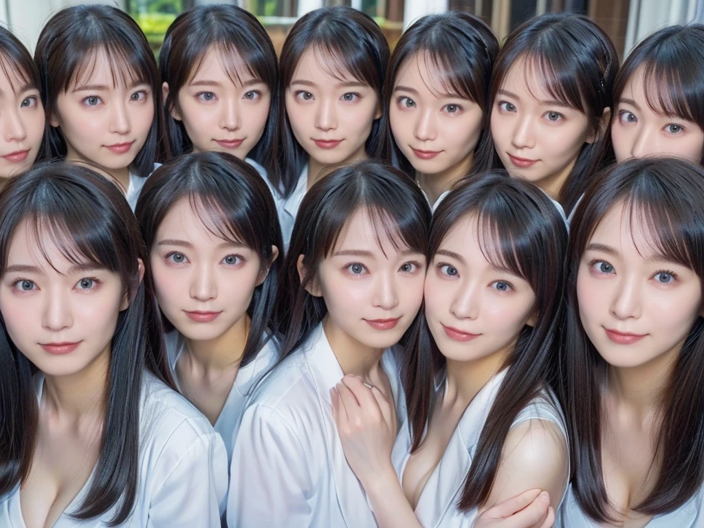 (((8k, Ultra-high resolution, Highest quality, masterpiece))), (Insincere laughter), (avoid), (((24-years-old))), (Japanese girl), beautiful girl, born々new portrait, Realistic, Fun expression, ((smile)), Bright atmosphere, Highest quality, (((Huge breasts, deep cleavage, J-Cup))), (((メイドWomen))), ((Natural skin texture, Detailed skin, Ultra Sharpness)), Depth of written boundary, Wide-angle field of view, Zoom out, top view, The altar, Very bright lighting, (((Very detailed depiction of the double)))、(((multiple girl)))、((((6+girl))))、((((100))))、(((1000)))、((((100人のWomen))))、(((10000)))、(((Crowd Shot)))、(((women only)))、(((Women、The same face、perfection、Consistency)))、(((Big Breasts、H-cup、Deep valley)))、Matching clothes、(((Large Groups)))、(((Women増える、Double々game、Massive proliferation)))