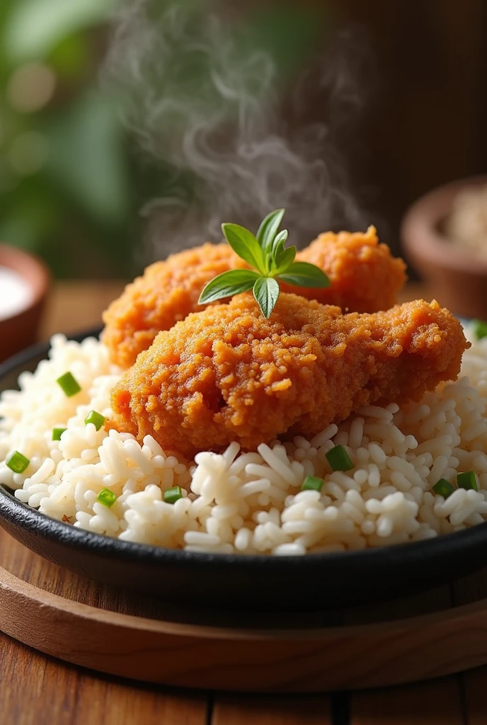 Fried Chicken with Rice