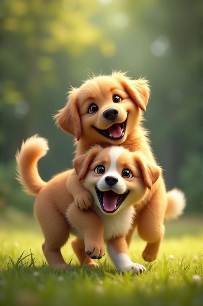 cute puppy howling