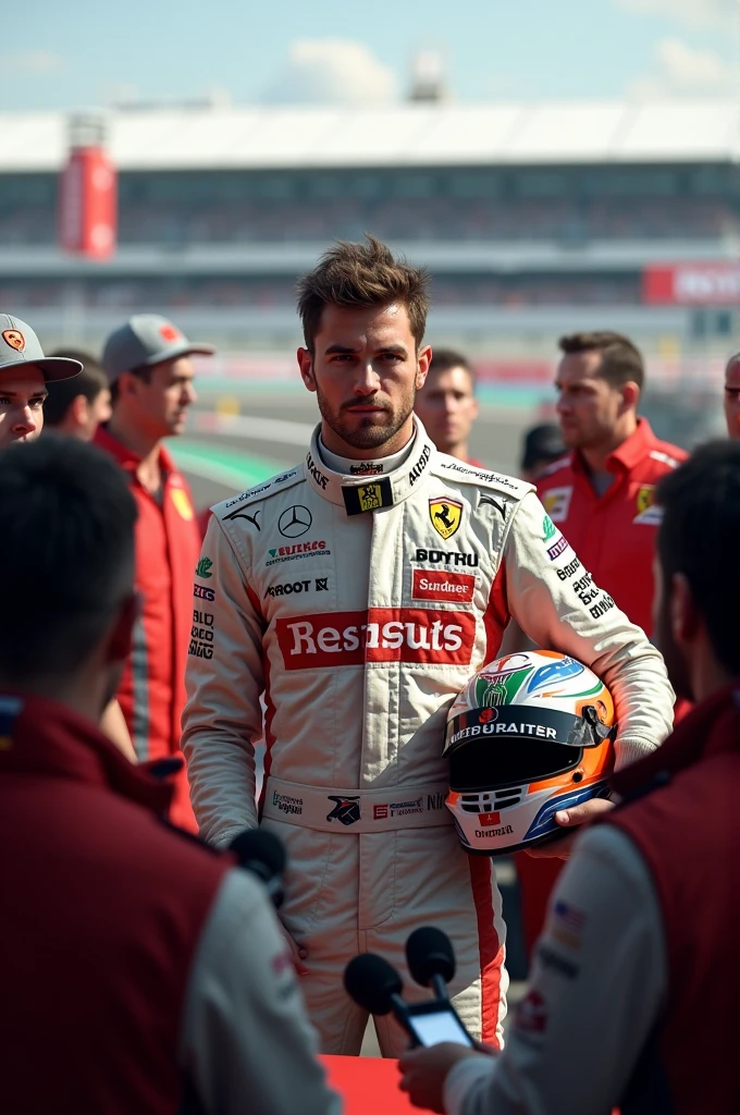 F1 driver at Press conference