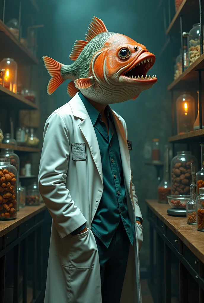 The doctor with a fish head