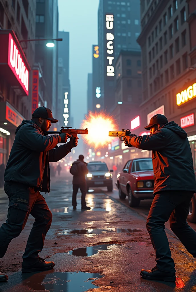 ((best quality)) gang shooting (gta)