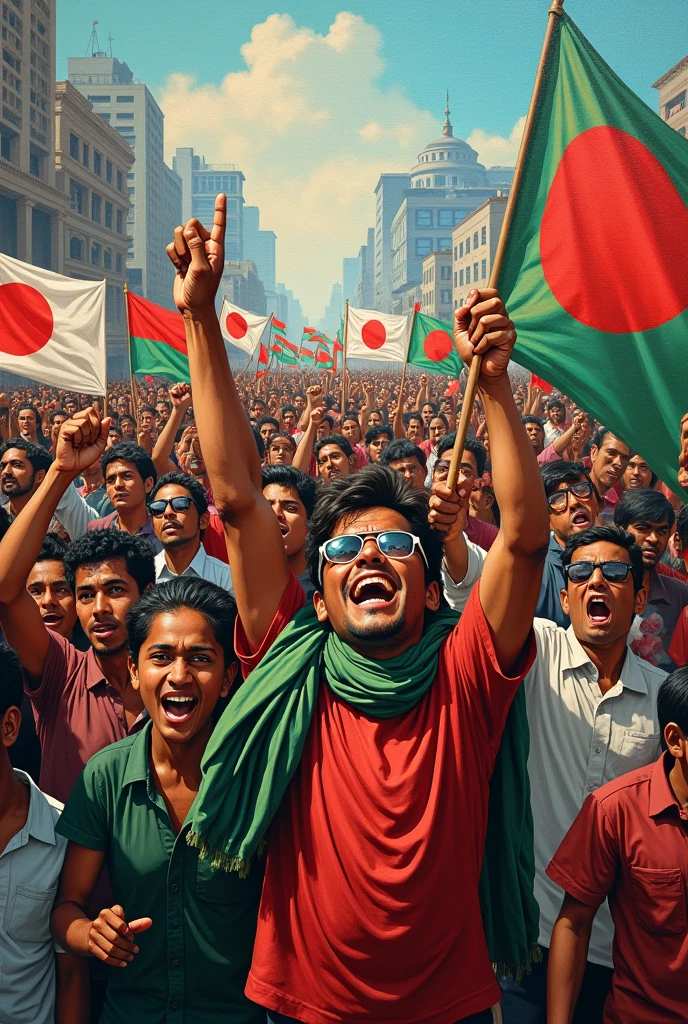 Quota movement of Bangladesh painting ideas