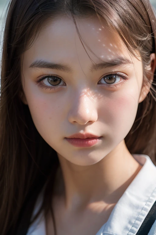 , Highest quality, Very detailed, Very detailed CG Unity8k 壁紙, Best Floating, High resolution, Cinema Lighting, (Very delicate and beautiful), (Beautiful Face), (8th Grade: 1.8), (Girl: 1.8), (Child&#39;s face), Purple Short Hair, ponytail, Green Eyes, (Skin Radiance: 1.3), (masterpiece), (Small breasts: 1.3), Sticking out tongue, Drooling, Schoolgirl uniform, Open clothes, (Exposed underwear, : 1.3), Raised, M-leg squat, Body facing forward, Exposed underwear, Soaked underwear, (Love Juice, Camel: 1.3), barefoot, Red collar, Lock, be exposed in public, Crowd of spectators, park pool
