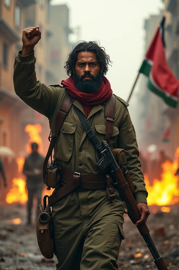 Independence day theme freedom fighter