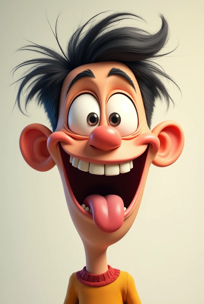 .Tongue-out goofball: Stick out your tongue and make a silly face.fanny face
