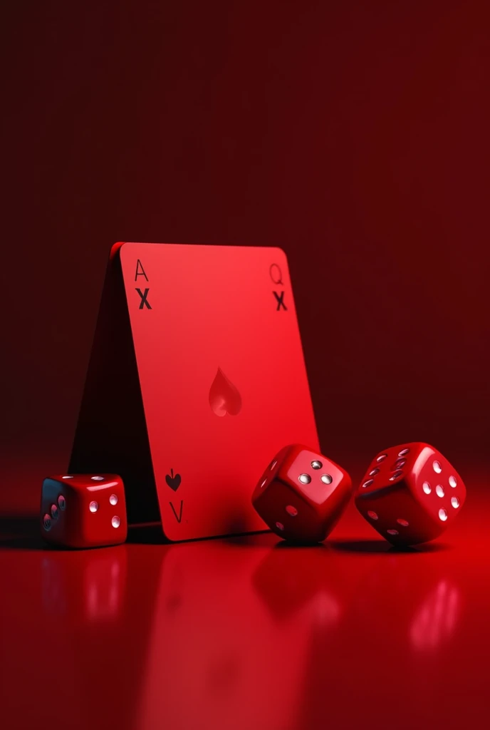 Red card and red dice