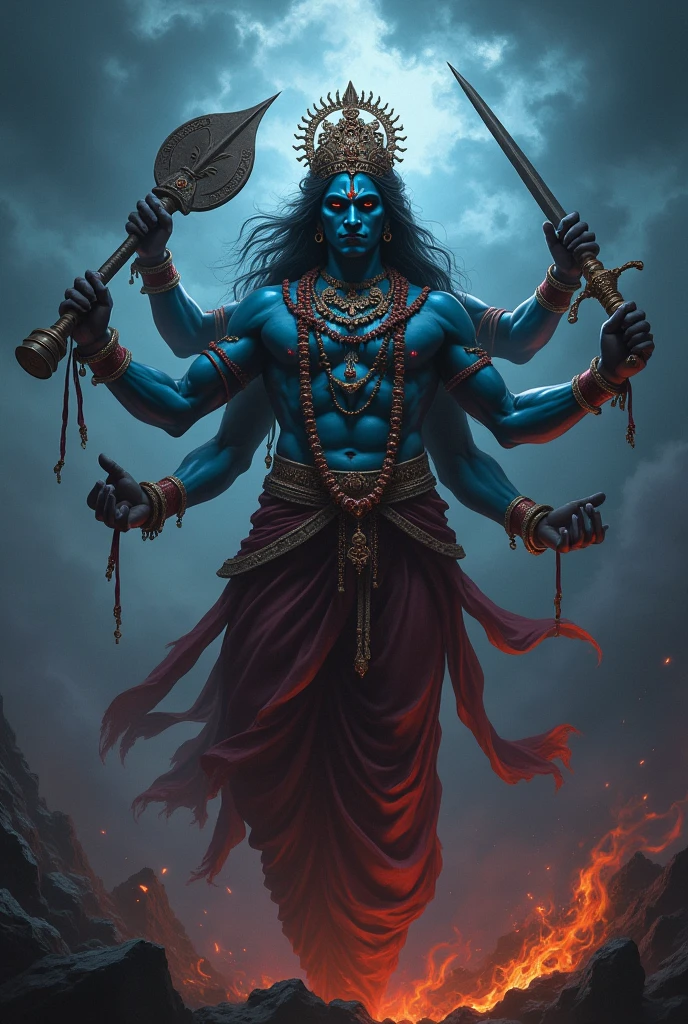 Lord krishna as an evil god 