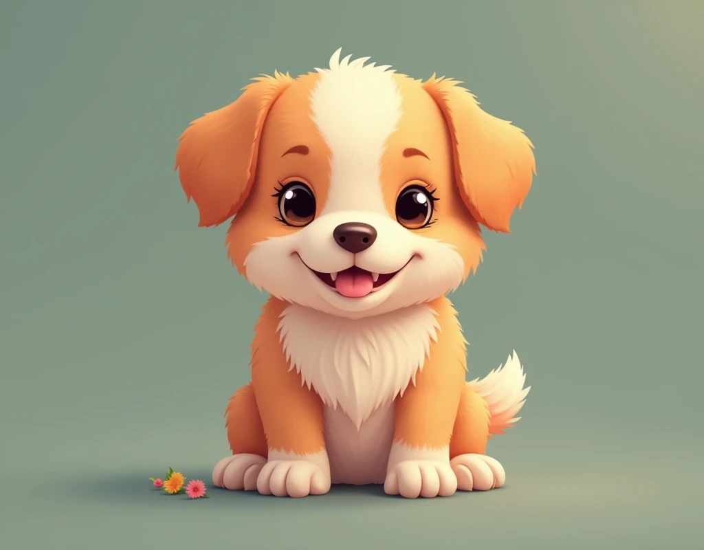 Create a cute puppy dog photo