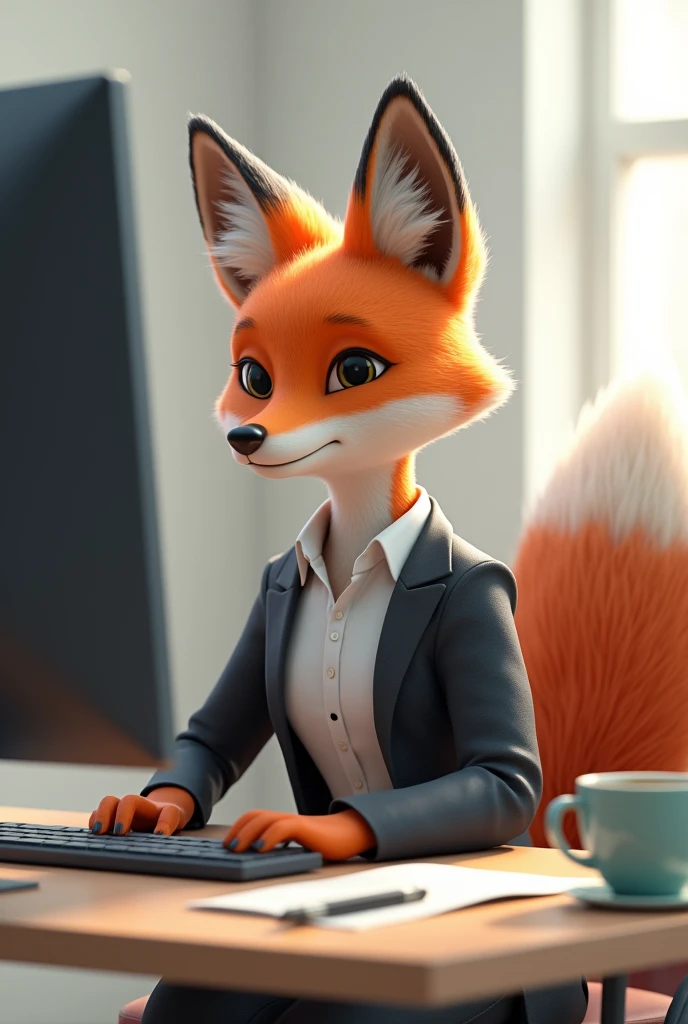 Fox computer work clothes