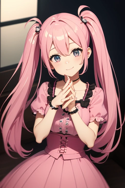 Beauty、Pink Hair、Twin tails