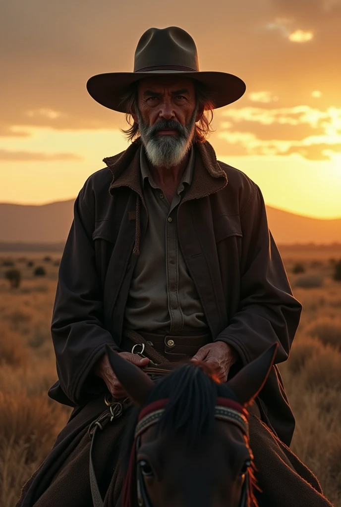 character of "The end" which refers to the famous protagonist of the gaucho poem El gaucho Martín Fierro, Founding text of Argentine literature. Borges introduces this character, in his story, like a stain that is perceived on the plain under the last light of the afternoon, and does not name him until later in the text, Although many previous clues already make the reader understand who it is about