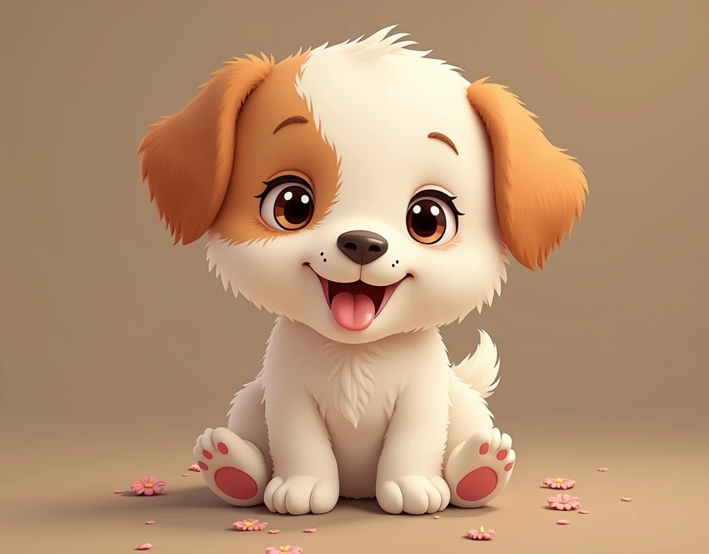 Create a cute puppy dog photo