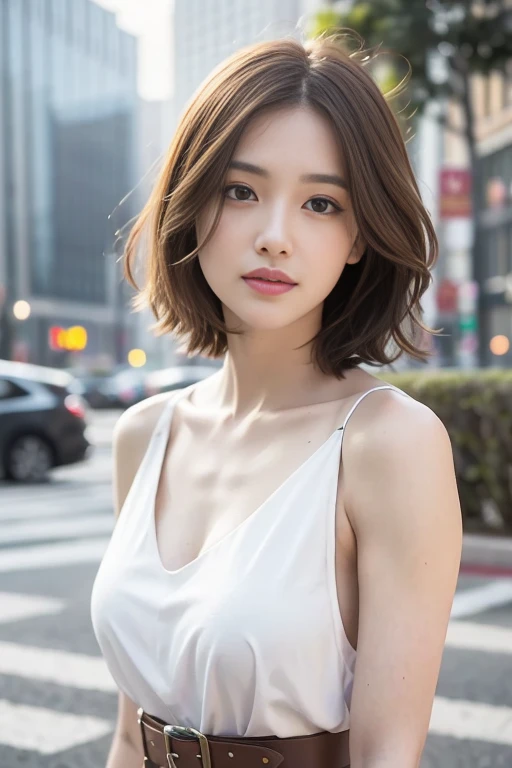 Highest quality、masterpiece:1.2、(Realistic、Photorealistic:1.37)、One Girl、cute、Cityscape、night、rain、Wetty、Professional Lighting、Photon Mapping、Radio City、Physically Based Rendering、Gradient brunette hair、Short Curly Hair、Handsome、White ball set、Excellent image quality、High resolution、1080P、(Clear Face)、(Detailed face description)、(Detailed hand description)、(Masseter muscle area)、(Exquisite CGI)、 Extreme light and shadow、My hair is messy、masterpiece、Rich details、Perfect Face)、(Best image quality)、(masterpiece)、(Eye on the details)、I look forward to seeing you、Delicate clavicle、Leather Belt、((Leather Dresses))、