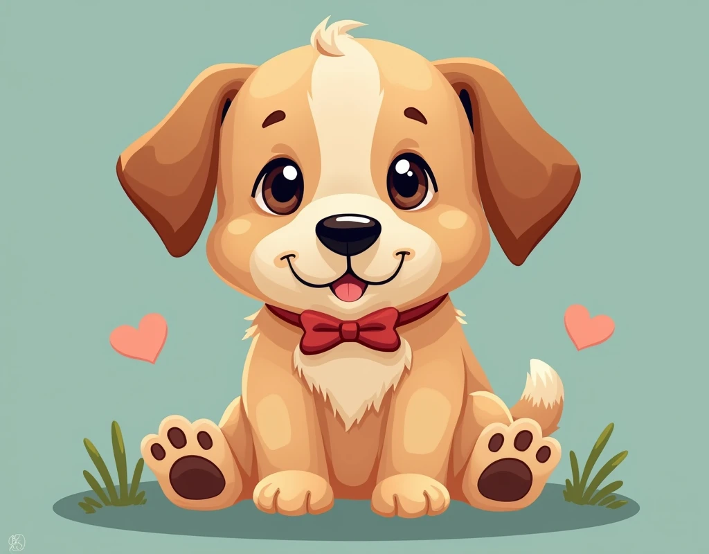 Create a cute puppy dog photo